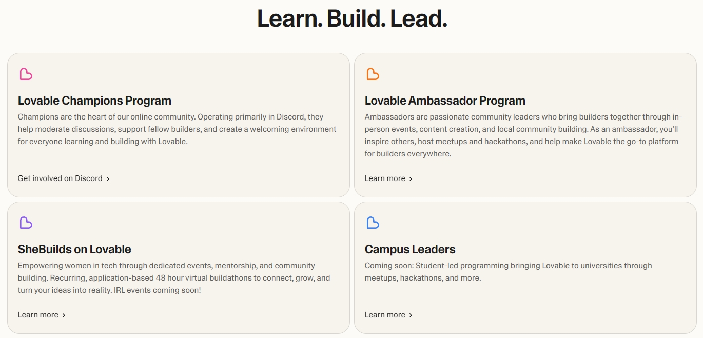 lovable-community-programs